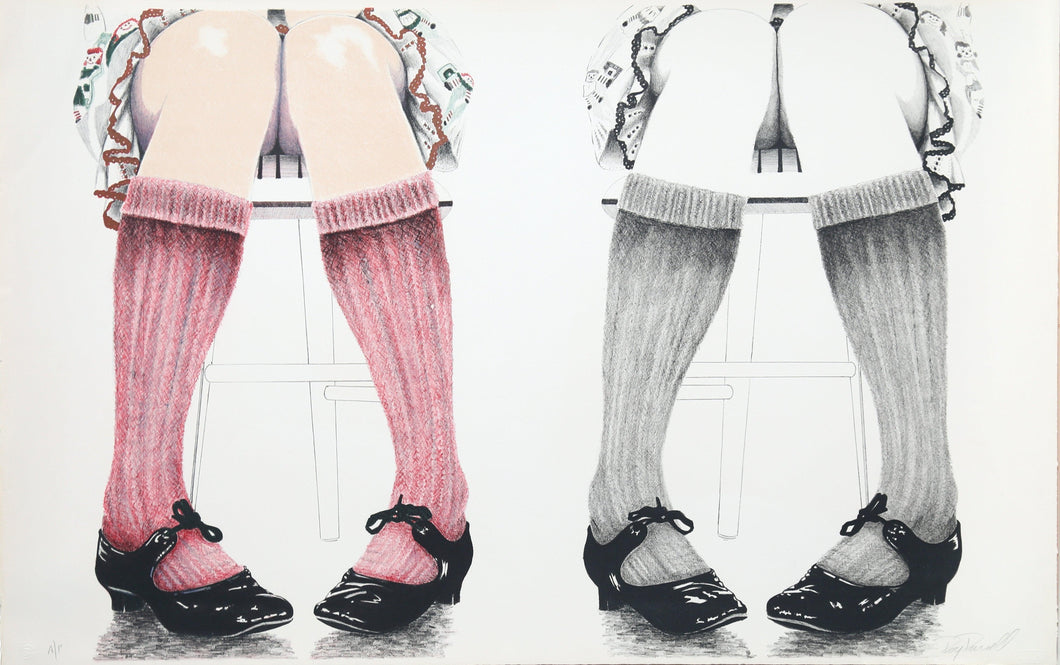 Knees Lithograph | Charles Roy Purcell,{{product.type}}