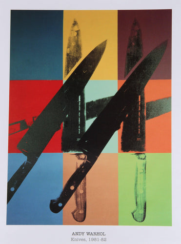 Knives Poster | Andy Warhol,{{product.type}}