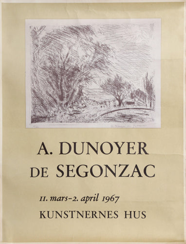 Kunsternernes Hus Poster | André Albert Marie Dunoyer de Segonzac,{{product.type}}