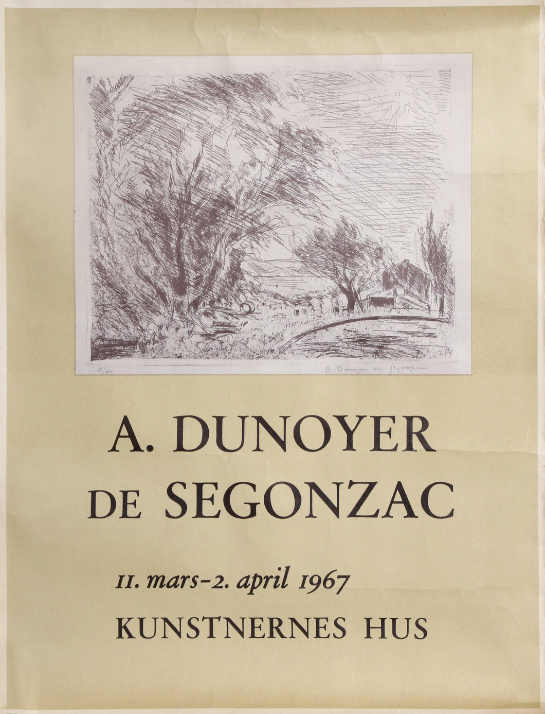 Kunsternernes Hus Poster | André Albert Marie Dunoyer de Segonzac,{{product.type}}
