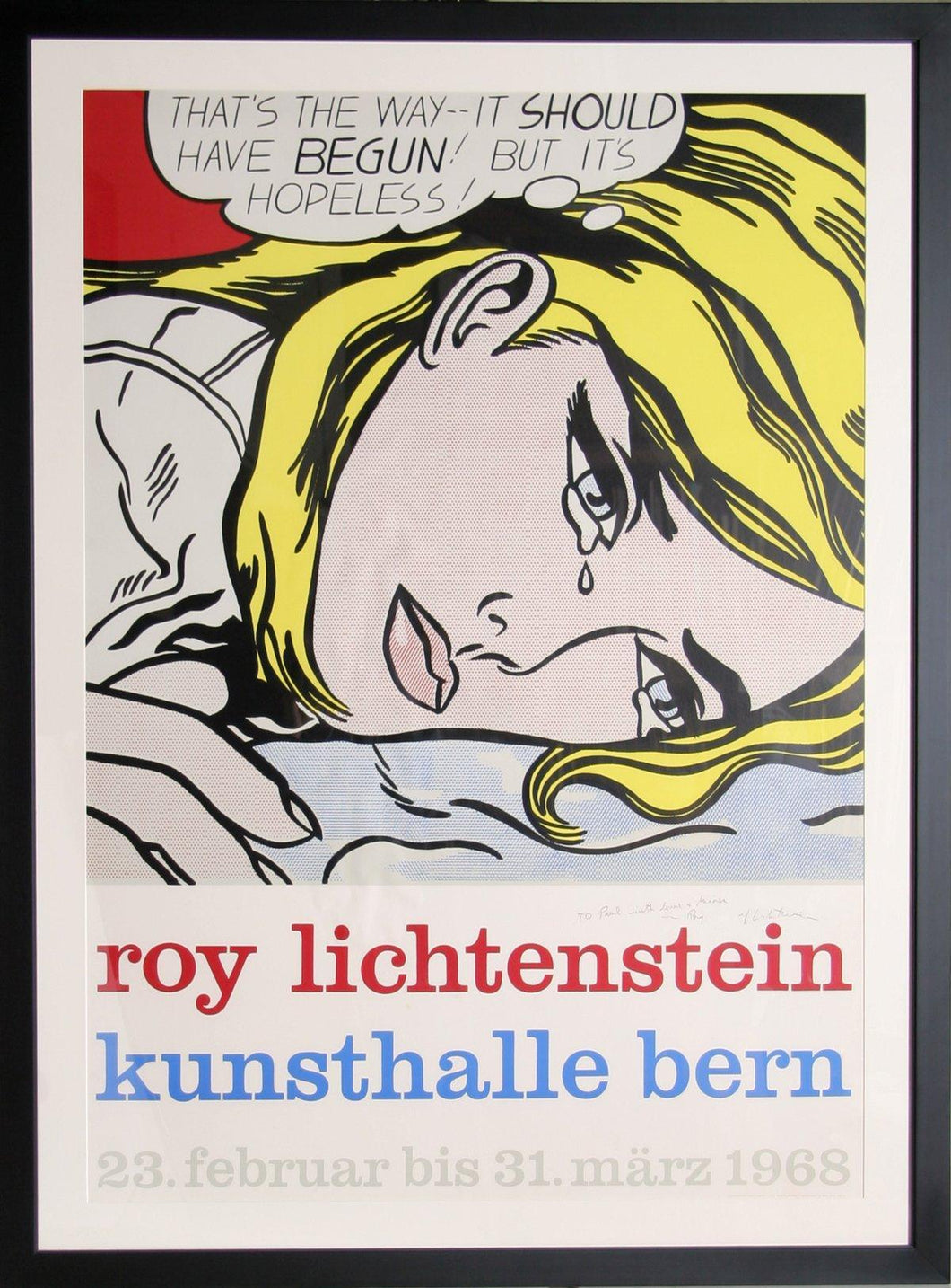 Kunsthalle Bern Poster | Roy Lichtenstein,{{product.type}}