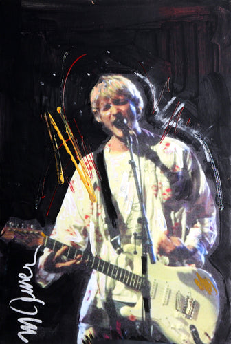 Kurt Cobain 2 Mixed Media | Sid Maurer,{{product.type}}