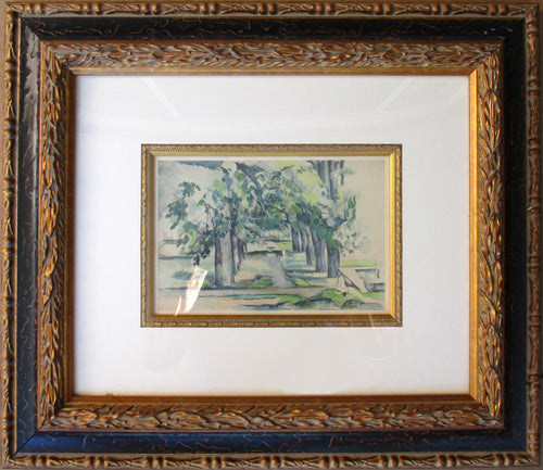 L'Allee de Marronniers au Jas de Bouffan Lithograph | Paul Cézanne,{{product.type}}