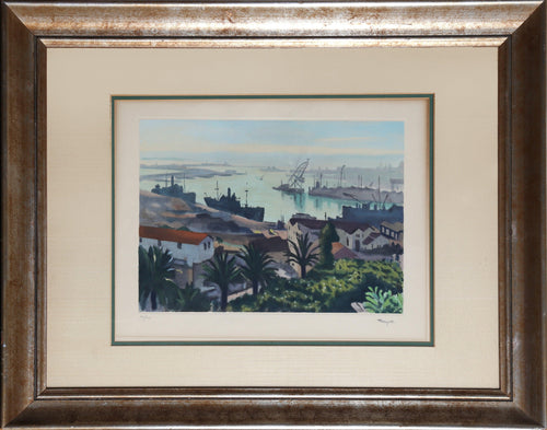 L'arriere - Port de l'Agha (Port in Algiers) Etching | Albert Marquet,{{product.type}}