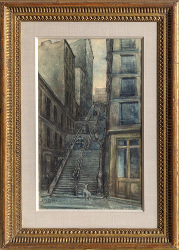 L'Escalier Watercolor | Guy Dollian,{{product.type}}