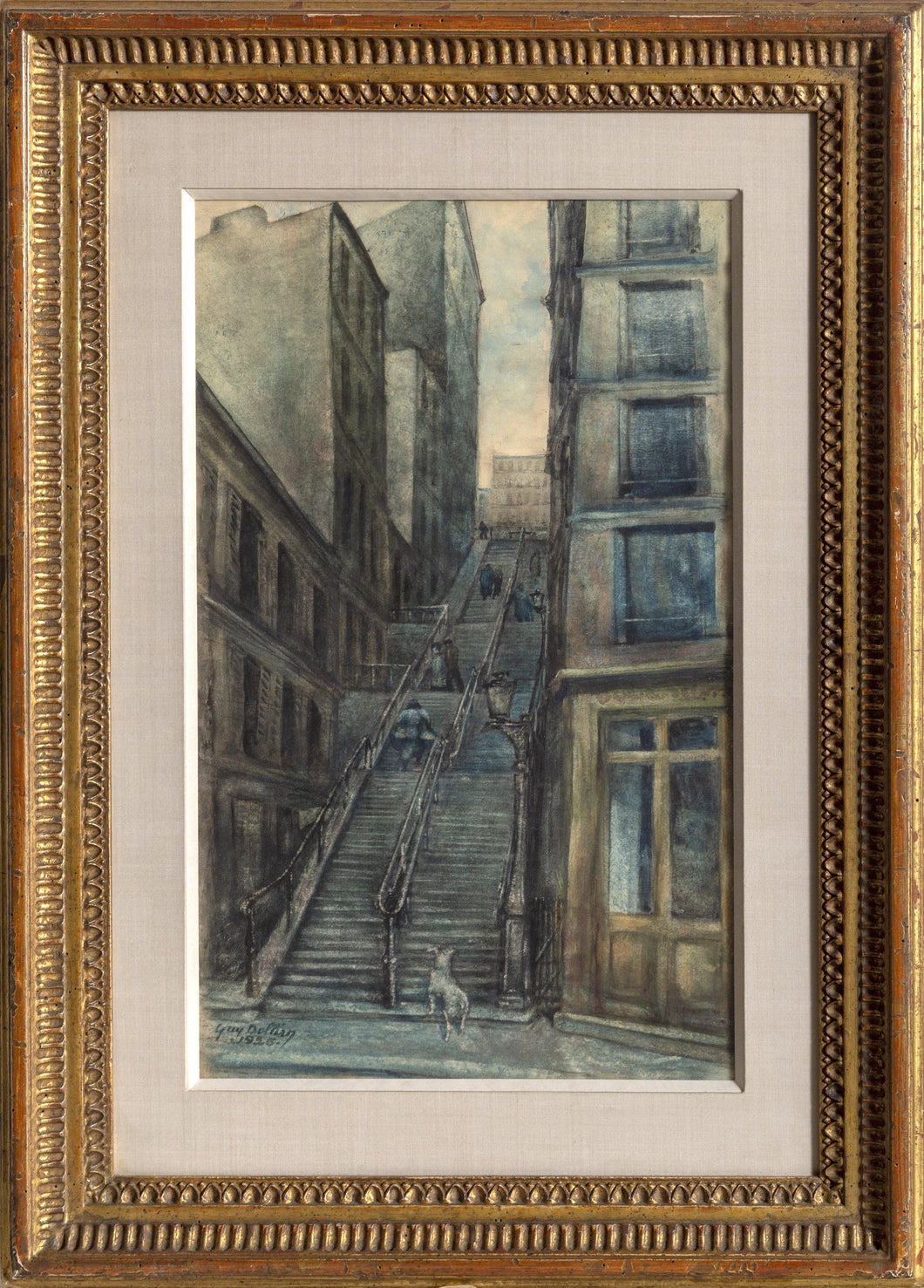 L'Escalier Watercolor | Guy Dollian,{{product.type}}