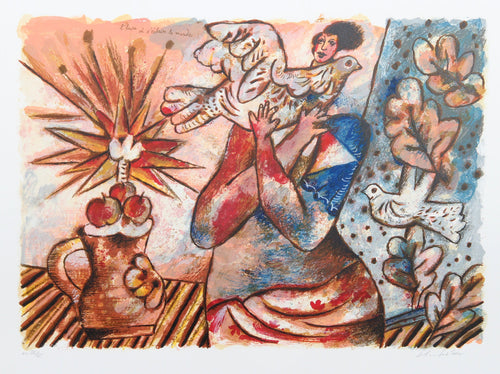 L'heure ou s'eclaire le monde Lithograph | Theo Tobiasse,{{product.type}}