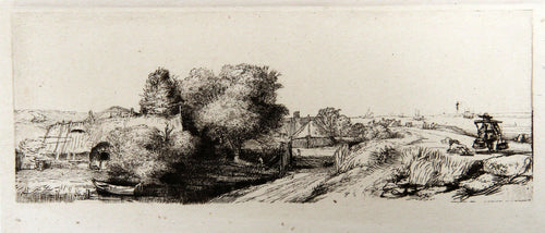 L'Homme au Lait Paysage (B213) Etching | Rembrandt,{{product.type}}