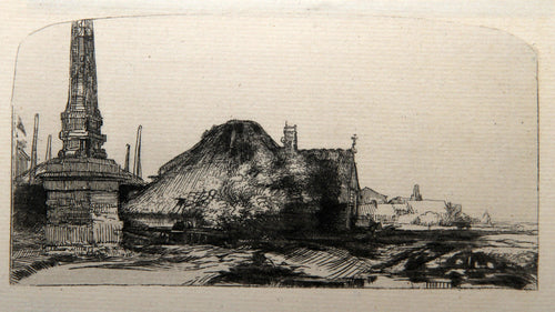 L'Obelisque (B227) Etching | Rembrandt,{{product.type}}