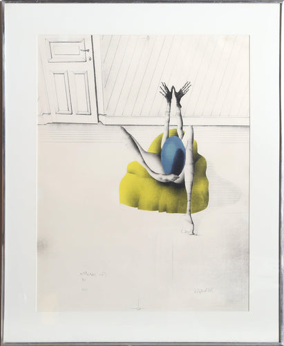 L'Oeuf Bleu Lithograph | Paul Wunderlich,{{product.type}}