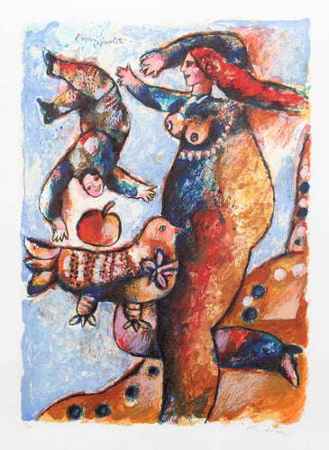 L'oiseau Prophete Lithograph | Theo Tobiasse,{{product.type}}