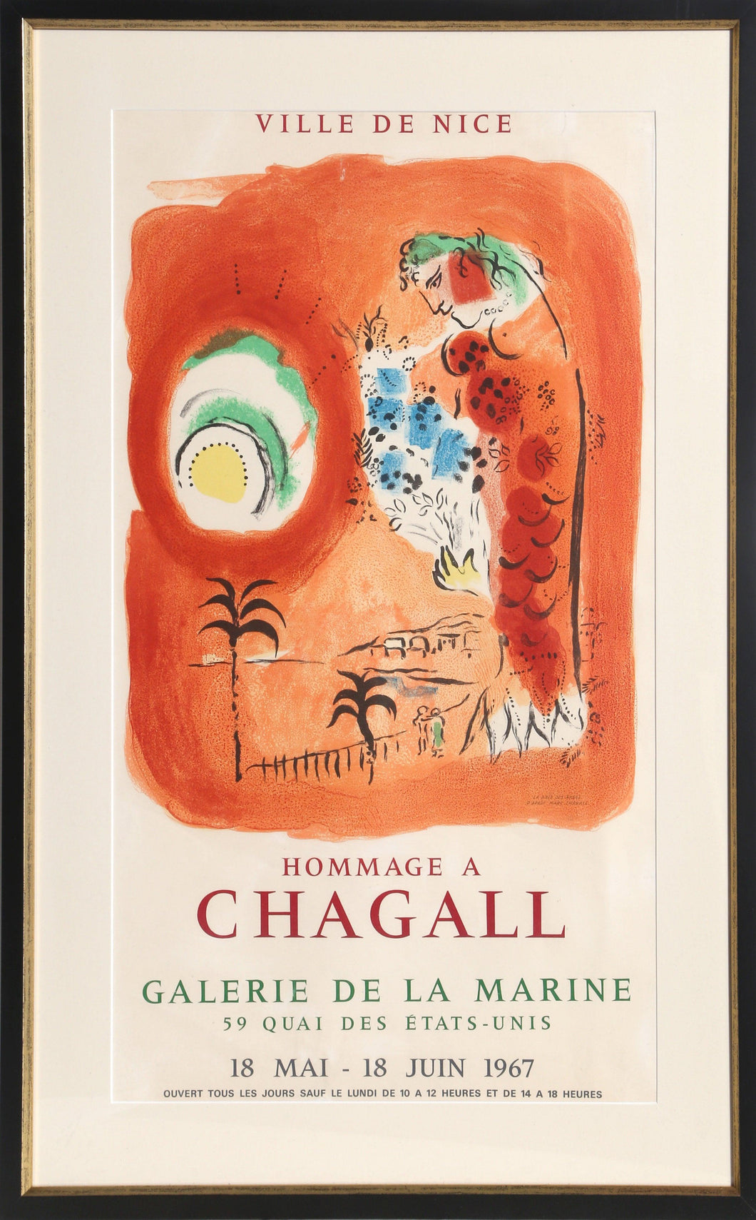 La Baie des Anges - Galerie de la Marine Poster | Marc Chagall,{{product.type}}