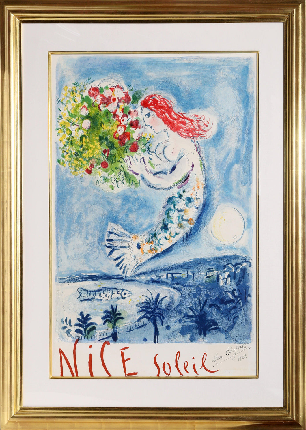 La Baie des Anges (The Bay of Angels) Lithograph | Marc Chagall,{{product.type}}