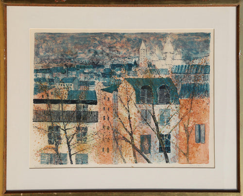 La Colline Montmarte Lithograph | Guy Bardone,{{product.type}}