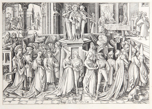 La Danse d'Herodiade Etching | Israhel van Meckenem,{{product.type}}