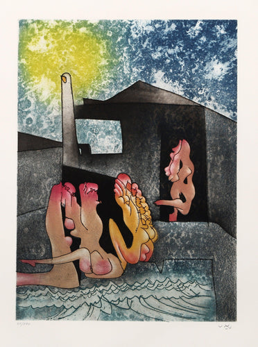 La Danse de la Mort  - Planche 1 (293) Etching | Roberto Matta,{{product.type}}