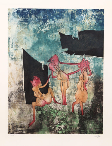 La Danse de la Mort  - Planche 4 (296) Etching | Roberto Matta,{{product.type}}