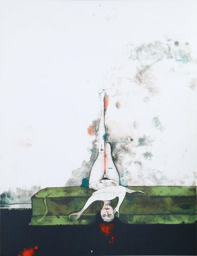 La Divan Vert Lithograph | Paul Wunderlich,{{product.type}}