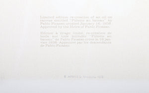 La Fille de L'Artiste a Deux Ans et Demi avec un Bateau Lithograph | Pablo Picasso,{{product.type}}