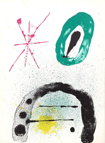 La Fille du Jardinier II from Derriere le Miroir Lithograph | Joan Miro,{{product.type}}