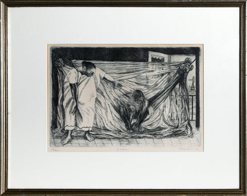 La Hamaca (The Hammock) Etching | Alfredo Zalce,{{product.type}}