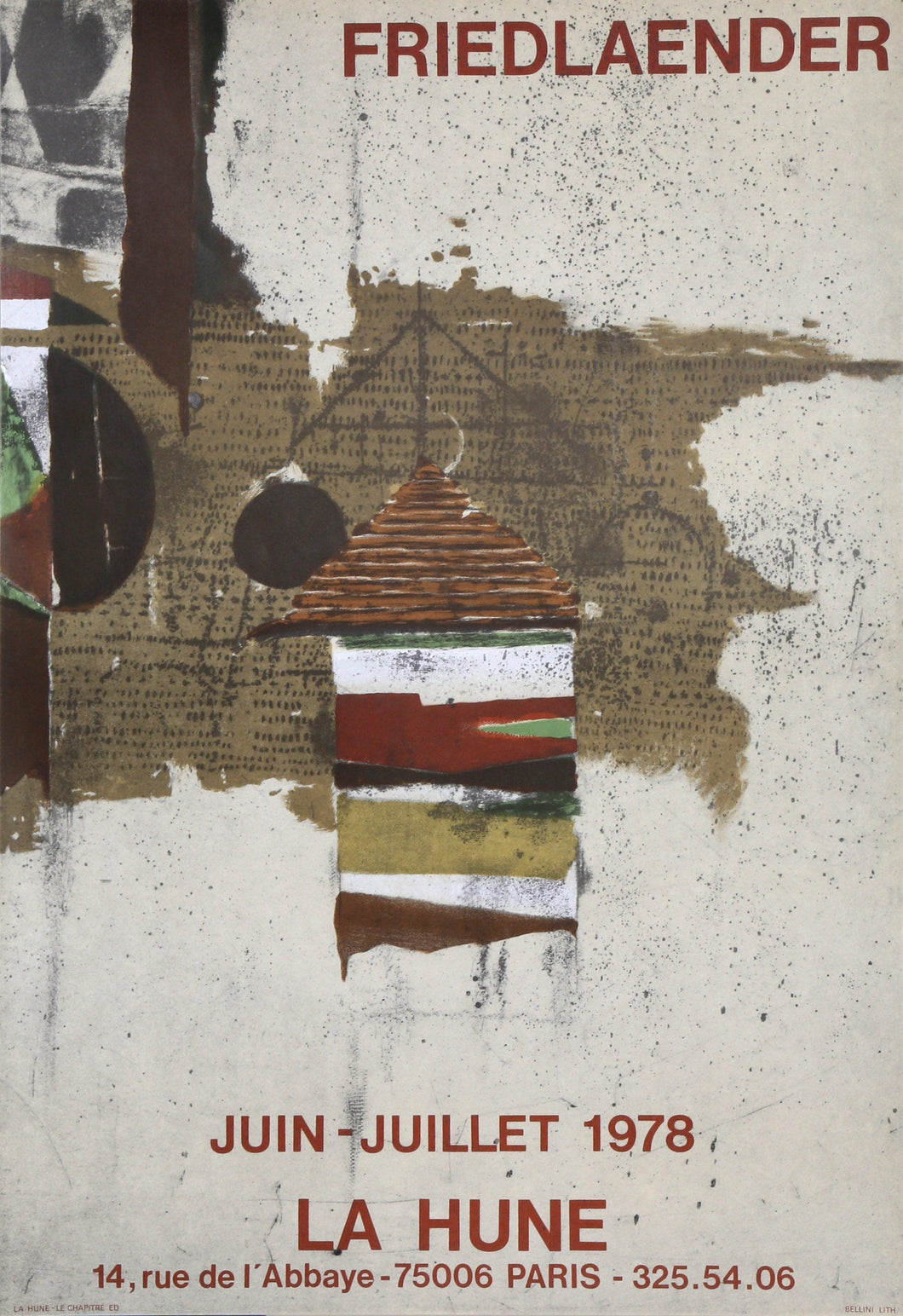 La Hune Poster | Johnny Friedlaender,{{product.type}}