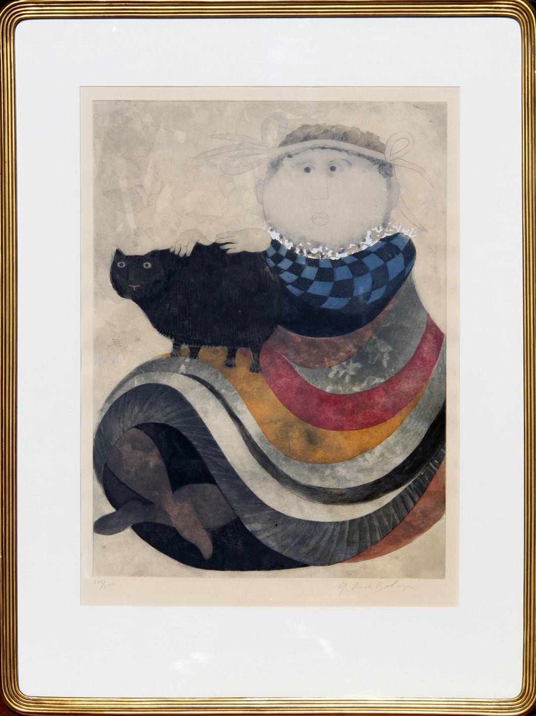 La Infanta y Su Gato Etching | Graciela Rodo Boulanger,{{product.type}}