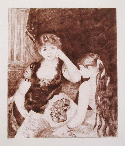 La Loge Etching | Pierre-Auguste Renoir,{{product.type}}