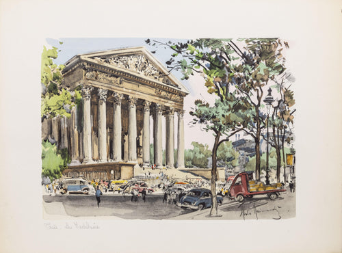 La Madeline watercolor | Aldo Raimondi,{{product.type}}