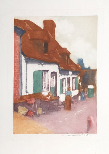 La Maison aux Volets Verts Etching | Manuel Robbe,{{product.type}}