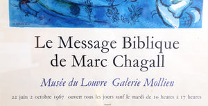 La Message Biblique - Musee du Louvre Galerie Mollien Poster | Marc Chagall,{{product.type}}