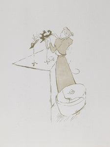 La Modiste Lithograph | Henri de Toulouse-Lautrec,{{product.type}}