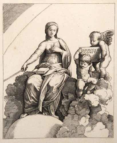 La philosophie, d'apres Raphael Etching | Marcantonio Raimondi,{{product.type}}
