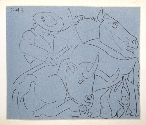 La Pique Cassee (18) Woodcut | Pablo Picasso,{{product.type}}