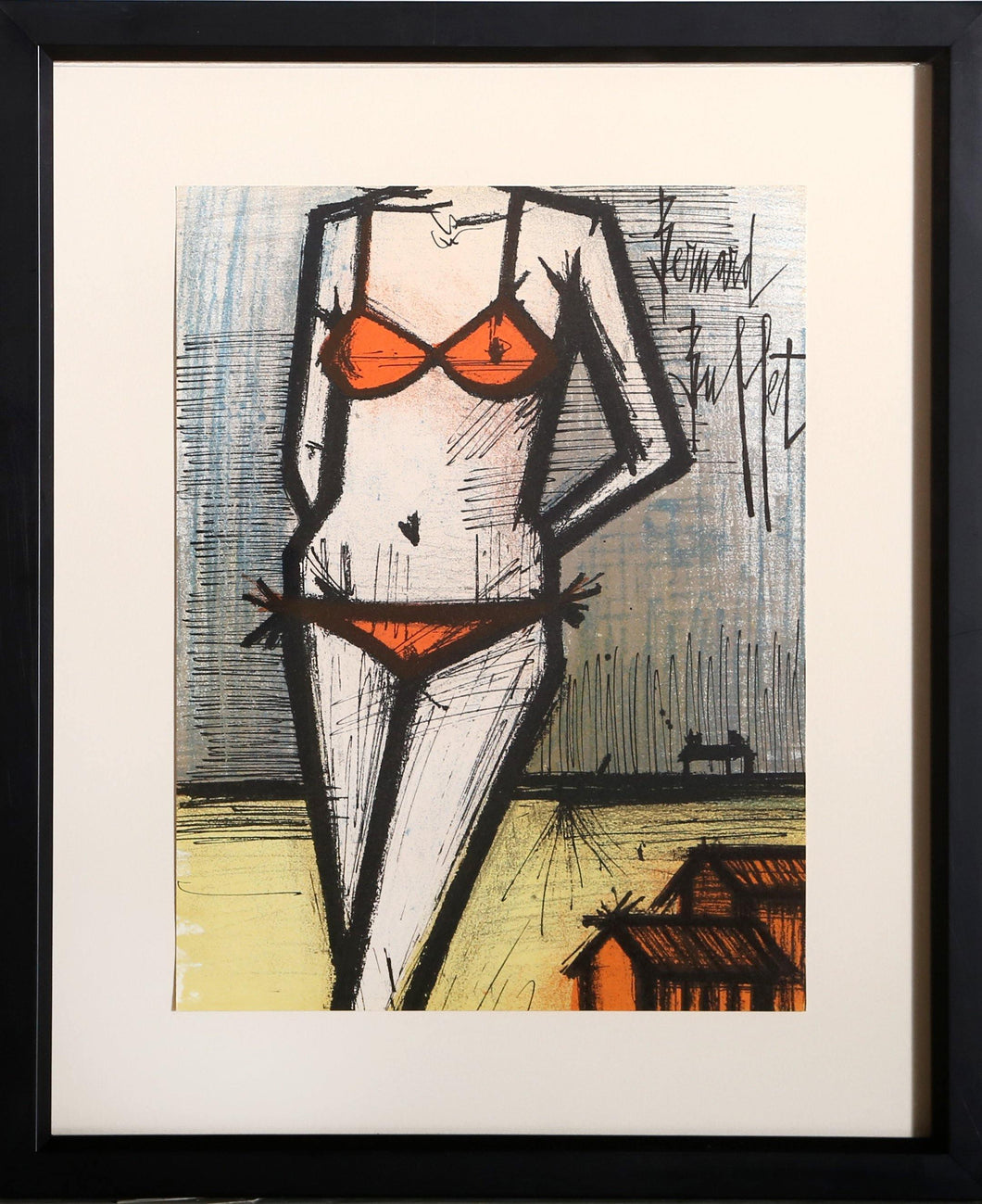 La Plage Lithograph | Bernard Buffet,{{product.type}}