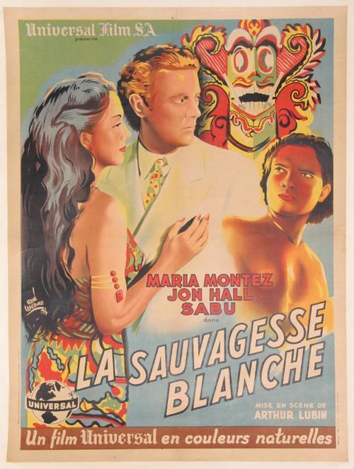 La Sauvagesse Blanche (The White Savage) starring Maria Montez Poster | Unknown Artist - Poster,{{product.type}}
