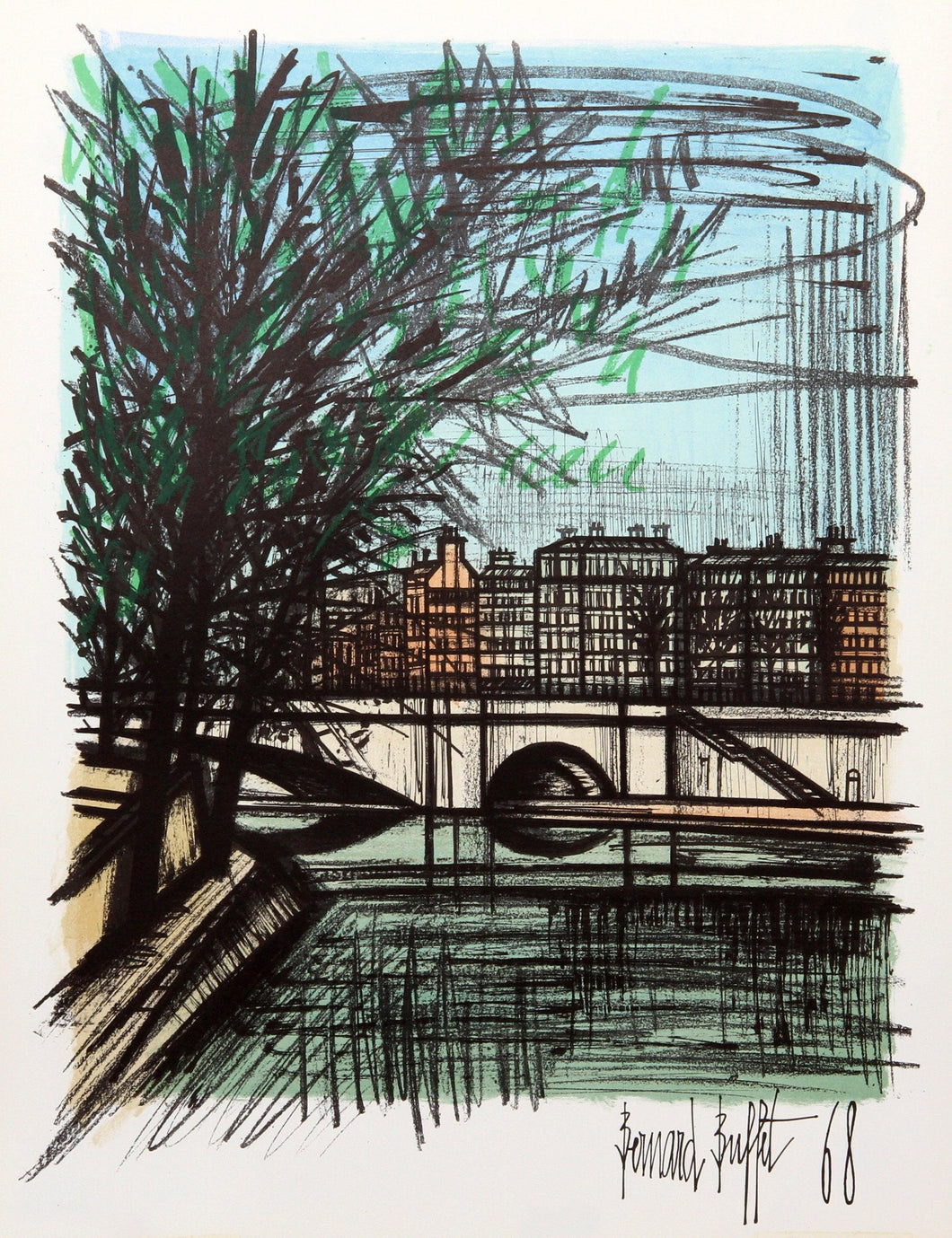 La Seine I Lithograph | Bernard Buffet,{{product.type}}