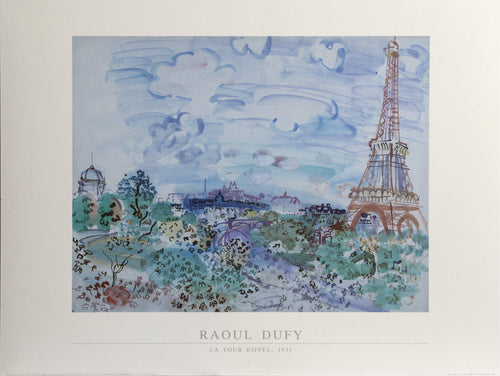 La Tour Eiffel Poster | Raoul Dufy,{{product.type}}