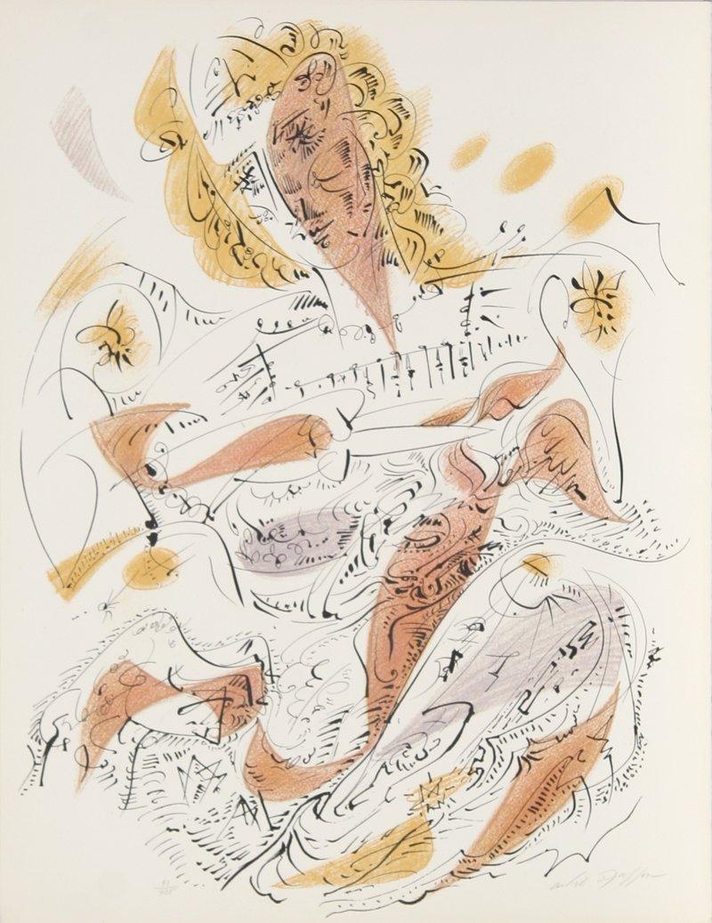 La Venitienne from Je Reve Portfolio Lithograph | Andre Masson,{{product.type}}