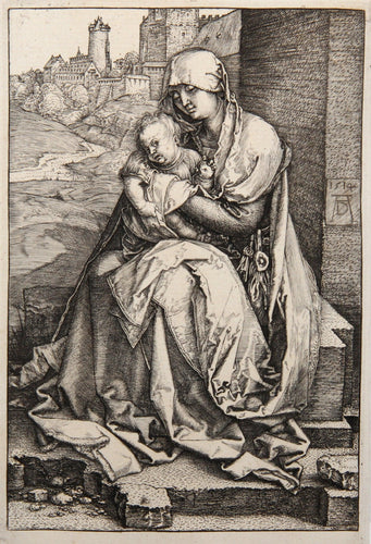 La Vierge assise au Pied d'une Muraille Etching | Albrecht Dürer,{{product.type}}
