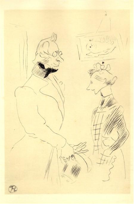 La Visite Du Medecin Lithograph | Henri de Toulouse-Lautrec,{{product.type}}