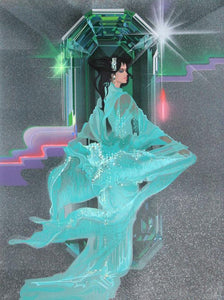 Lady in Aqua Lithograph | Robert Peak,{{product.type}}
