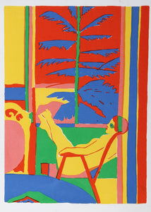 Lady in Chair Screenprint | John Grillo,{{product.type}}