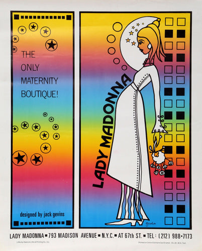Lady Madonna Maternity Store Poster | Jack Gevins,{{product.type}}