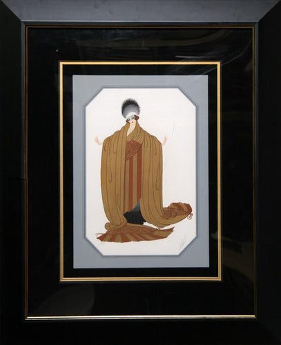 Lady Unraveling Screenprint | Erté,{{product.type}}