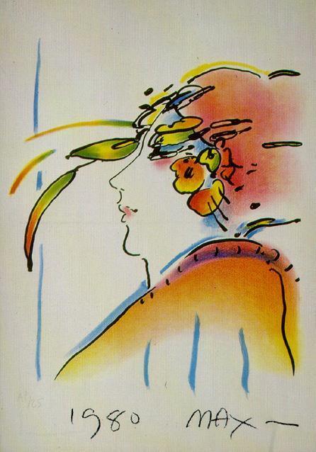 Lady with Feathers Ephemera | Peter Max,{{product.type}}