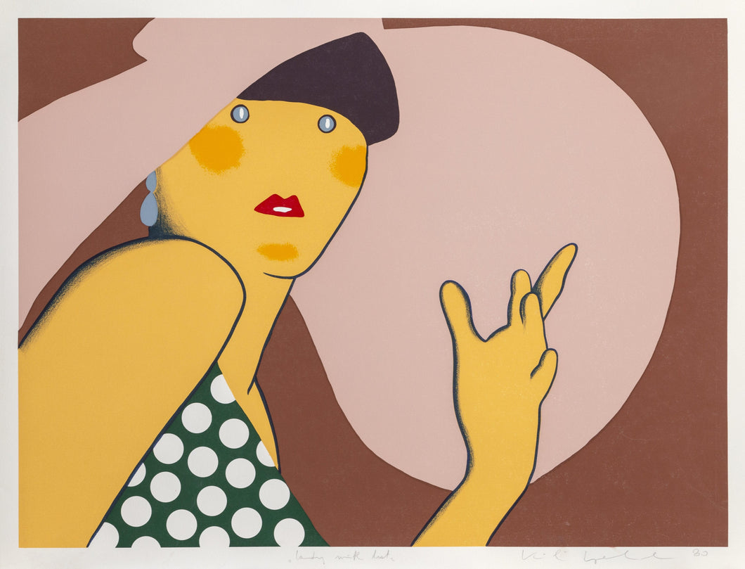 Lady with Hat Screenprint | Kiki Kogelnik,{{product.type}}