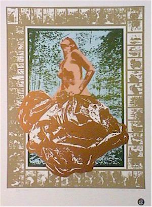 Lady with the Golden Bag Lithograph | Cindy Wolsfeld,{{product.type}}
