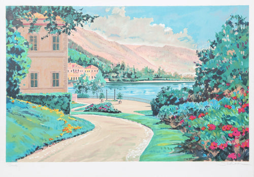 Lake Como Vista Lithograph | Robert Schaar,{{product.type}}