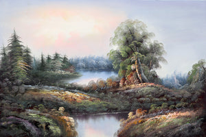 Lake Landscape (82) Oil | Shumu Fu,{{product.type}}
